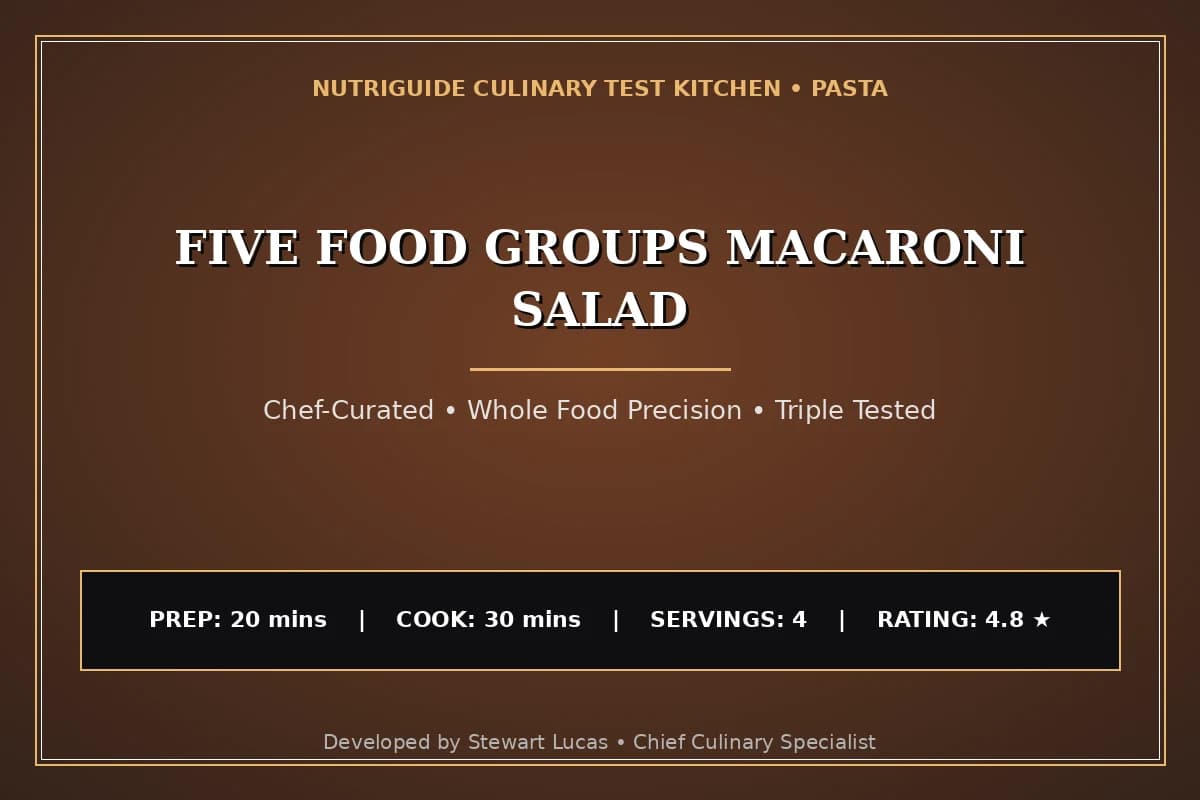 Five Food Groups Macaroni Salad