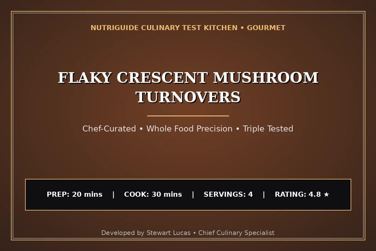 Flaky Crescent Mushroom Turnovers