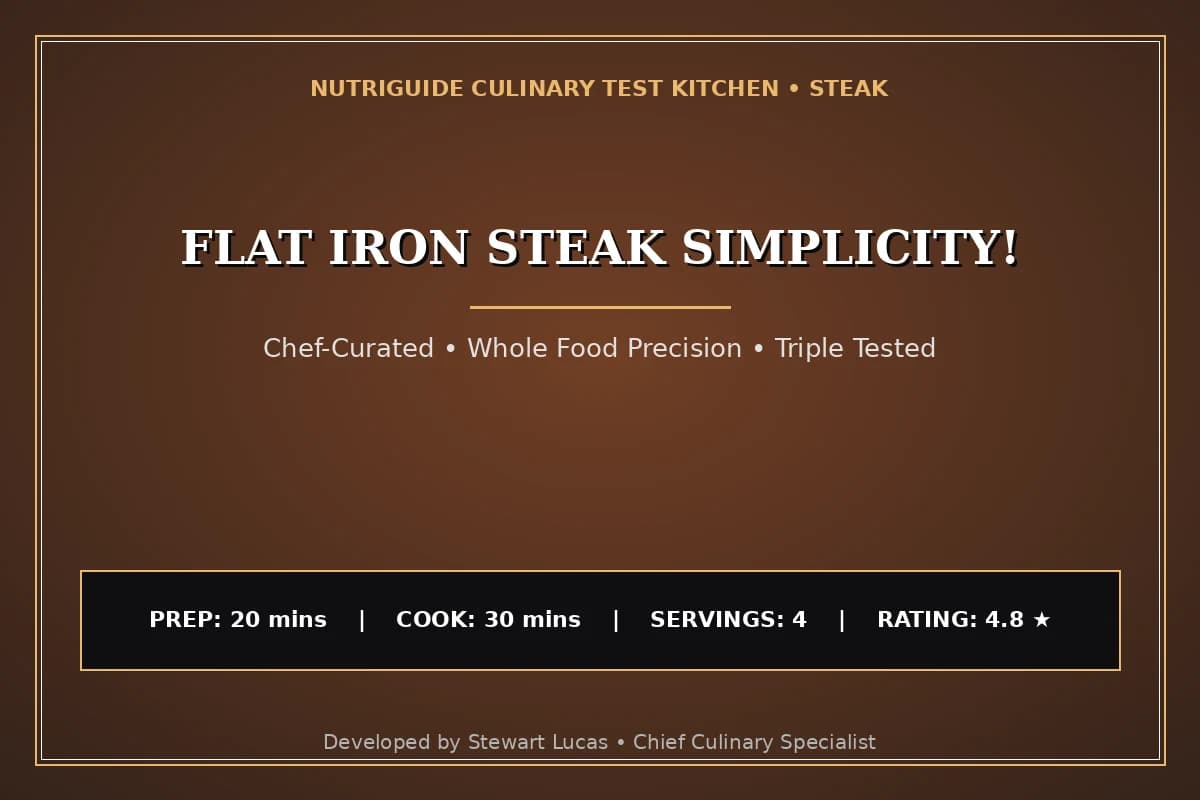 Flat Iron Steak Simplicity!