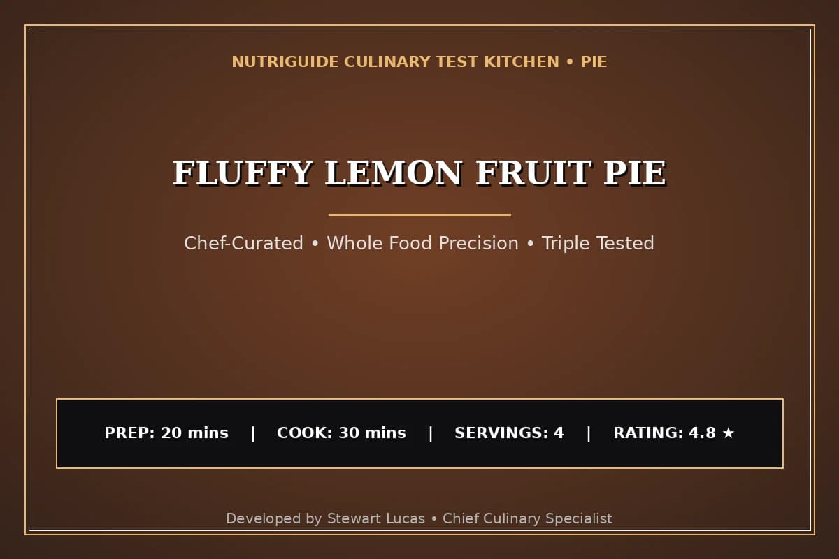 Fluffy Lemon Fruit Pie