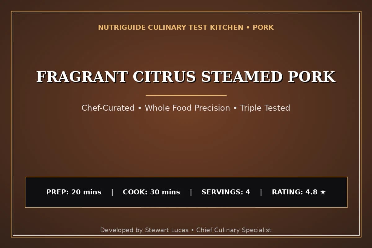 Fragrant Citrus Steamed Pork