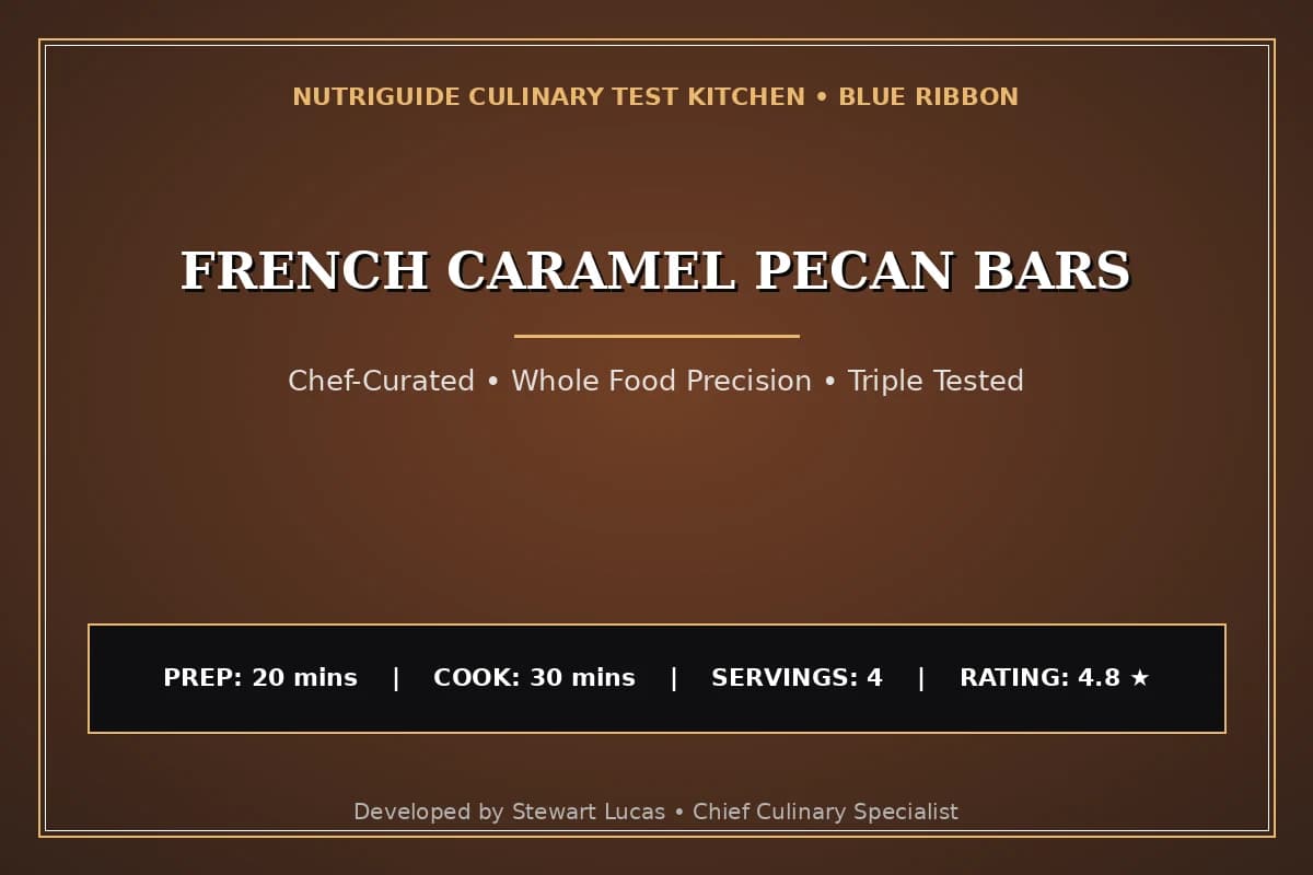 French Caramel Pecan Bars