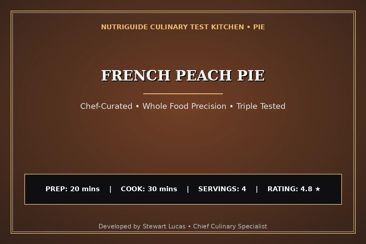 French Peach Pie