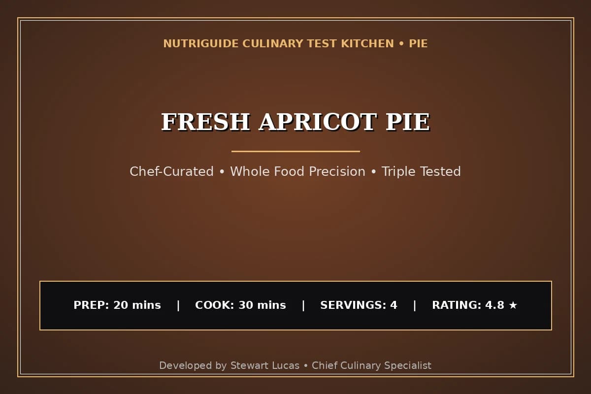 Fresh Apricot Pie