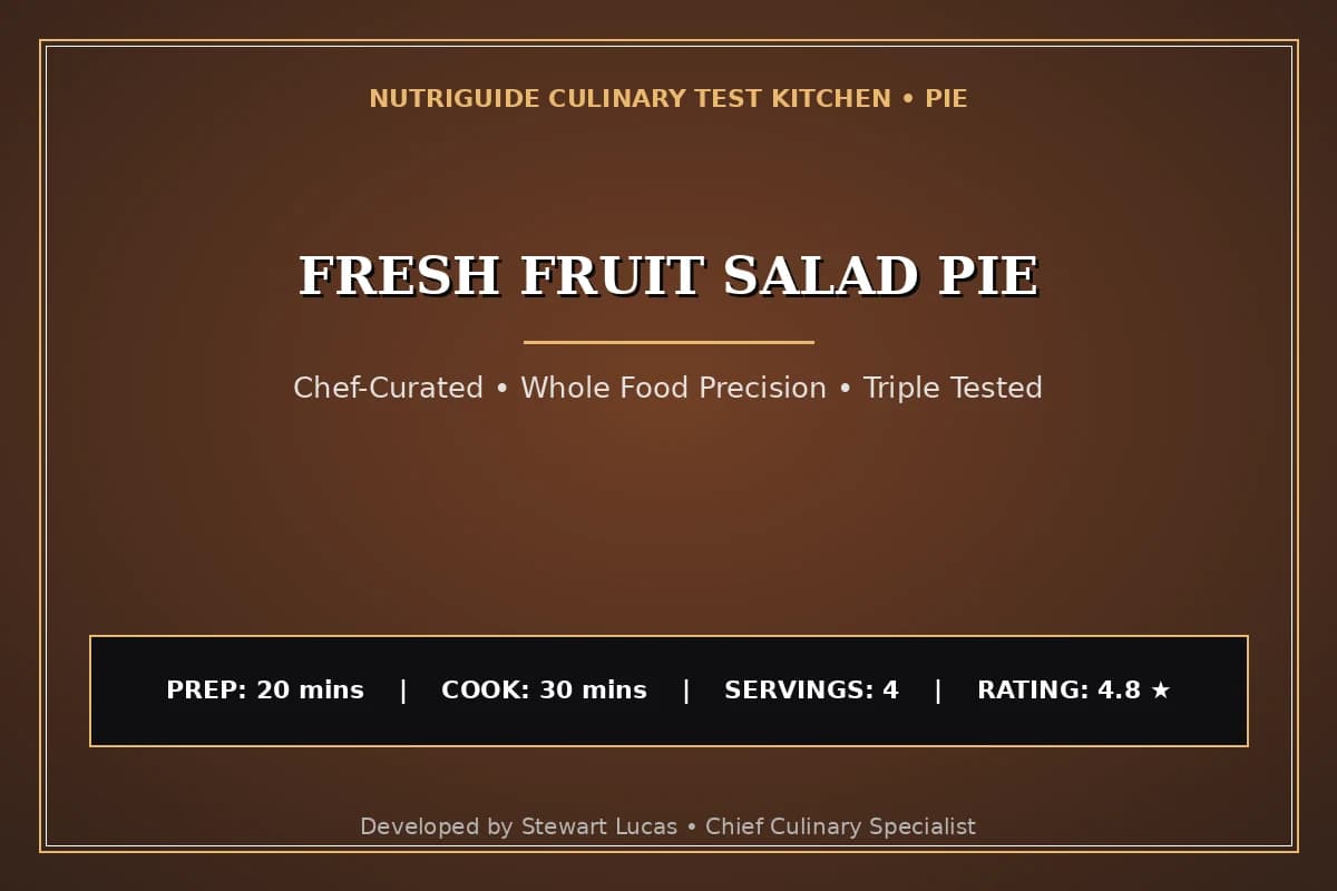 Fresh Fruit Salad Pie