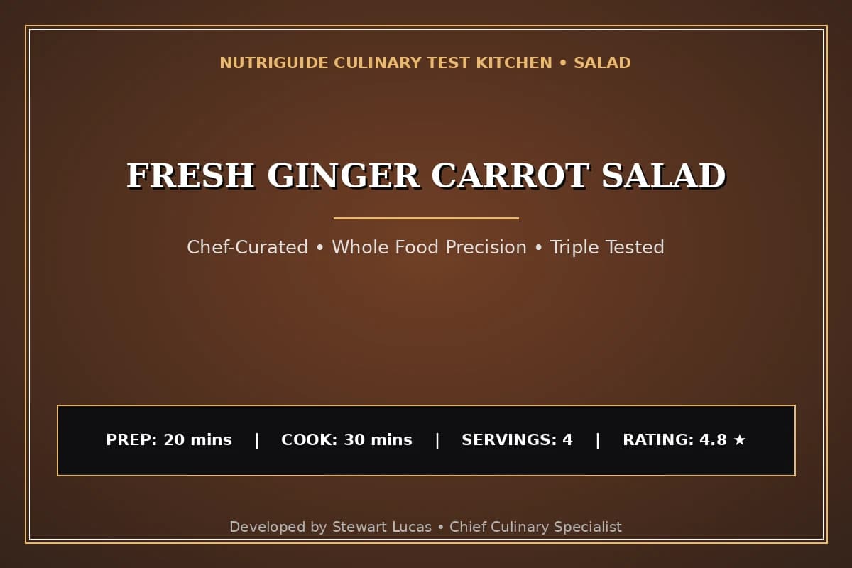 Fresh Ginger Carrot Salad