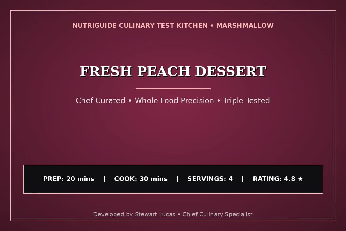Fresh Peach Dessert