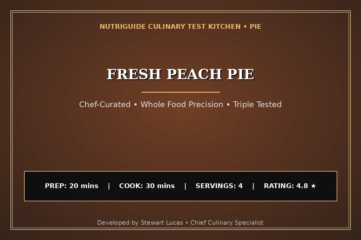 Fresh Peach Pie