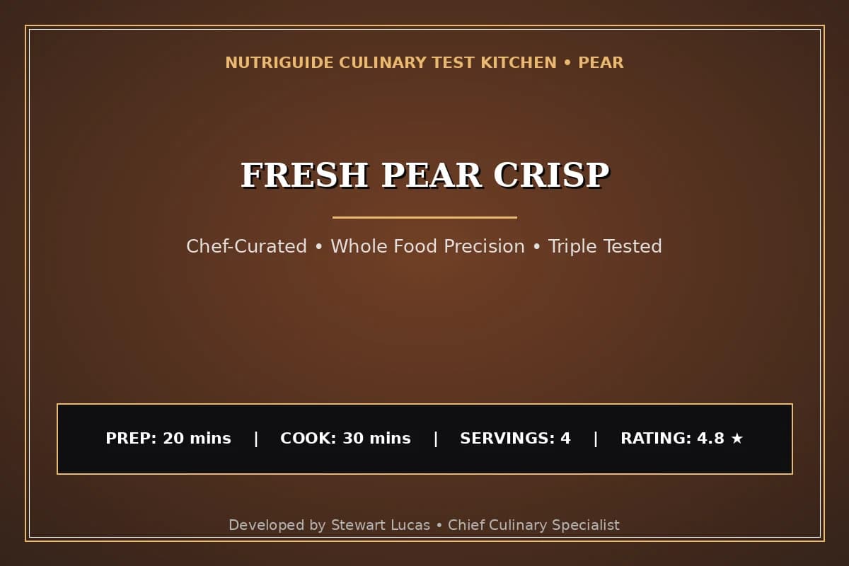 Fresh Pear Crisp