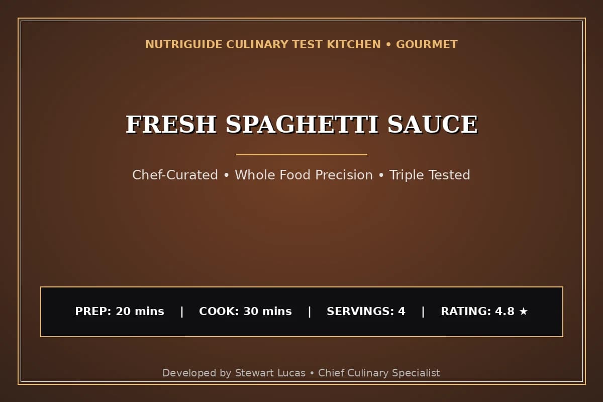 Fresh Spaghetti Sauce