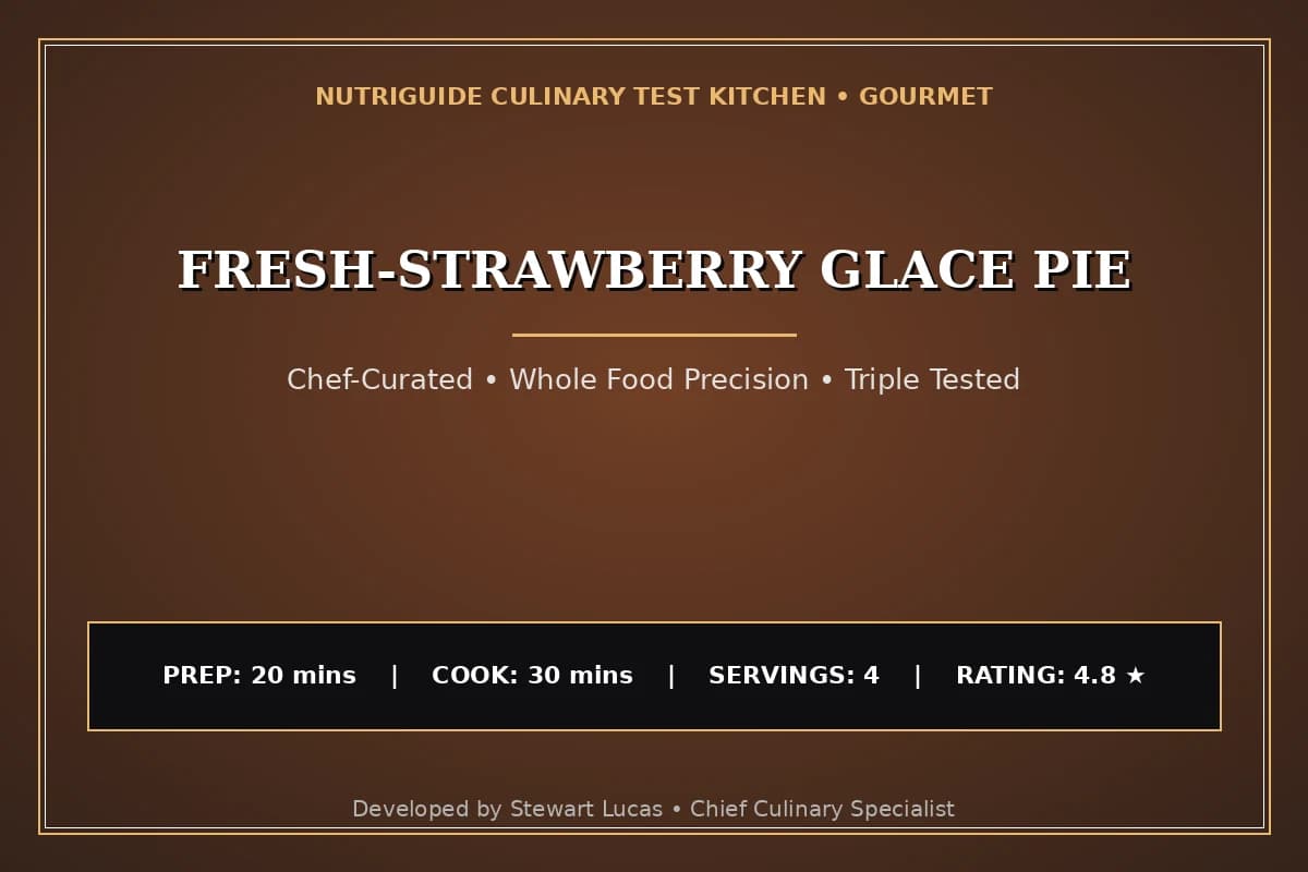 Fresh-Strawberry Glace Pie