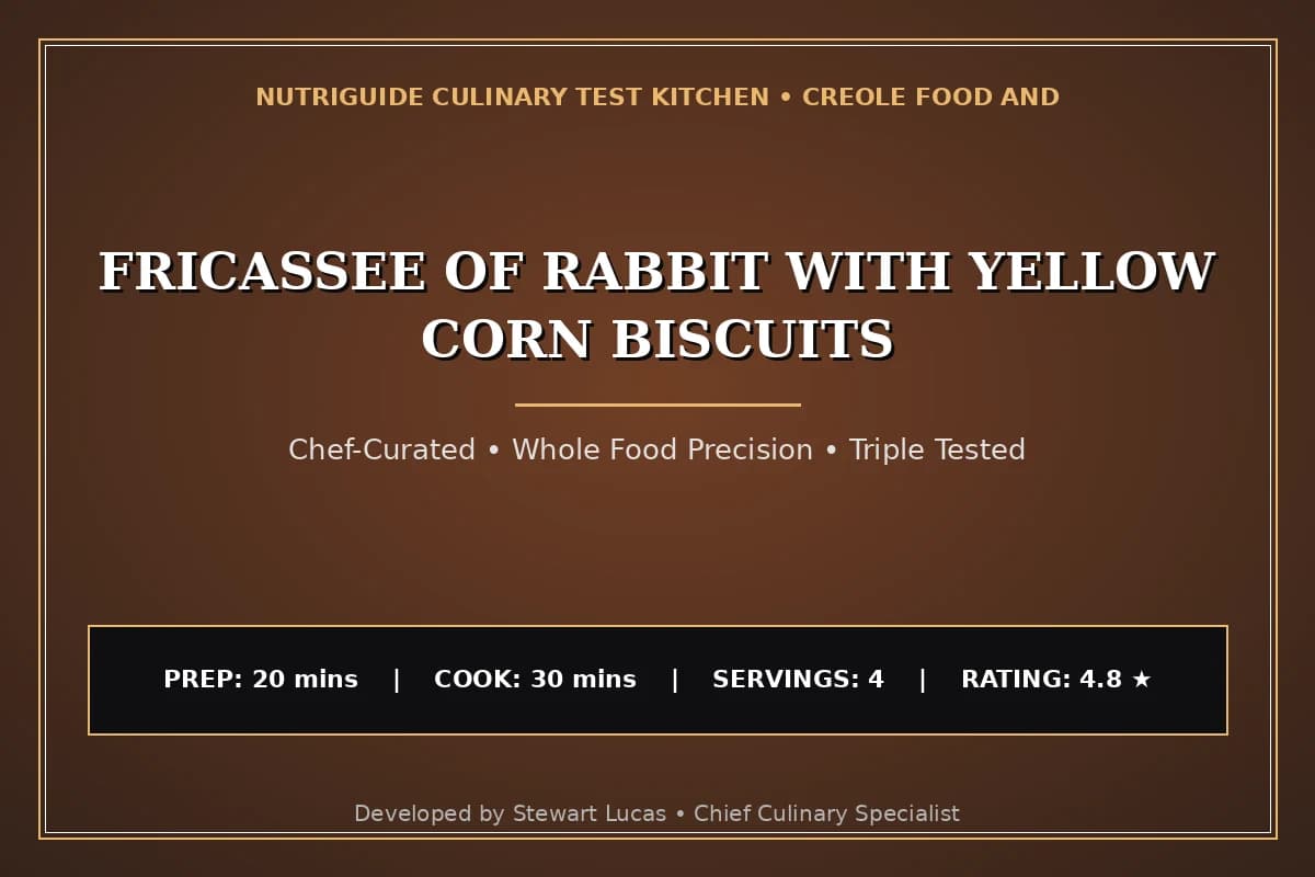 Fricassee Of Rabbit With Yellow Corn Biscuits