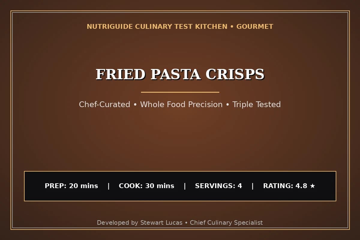 Fried Pasta Crisps