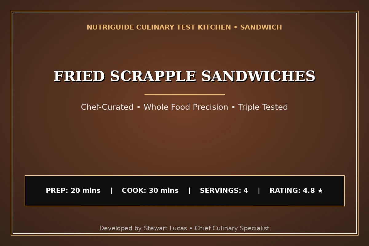 Fried Scrapple Sandwiches