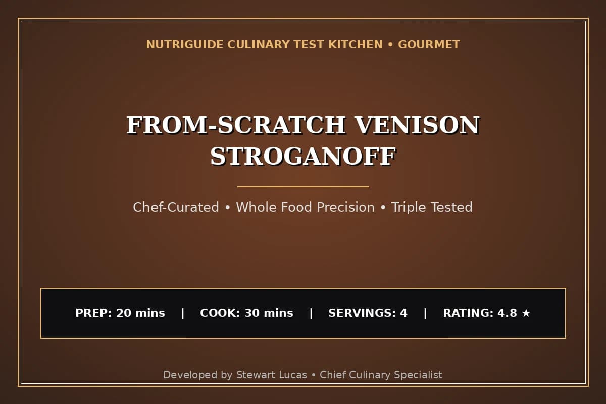 From-Scratch Venison Stroganoff