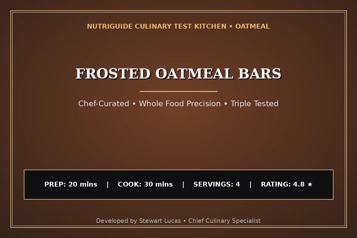 Frosted Oatmeal Bars