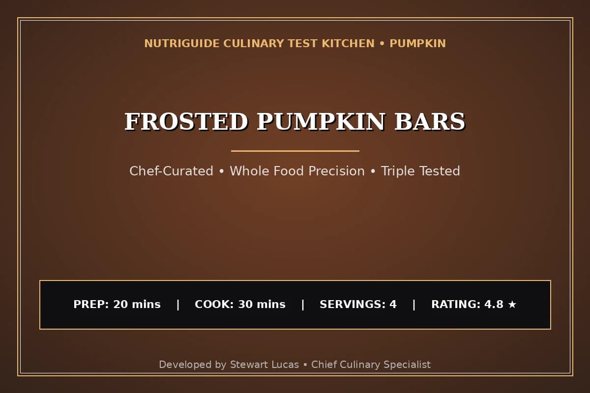 Frosted Pumpkin Bars