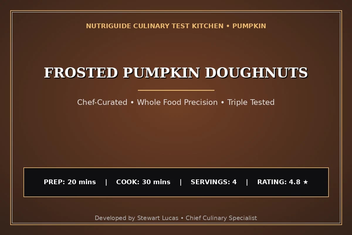 Frosted Pumpkin Doughnuts