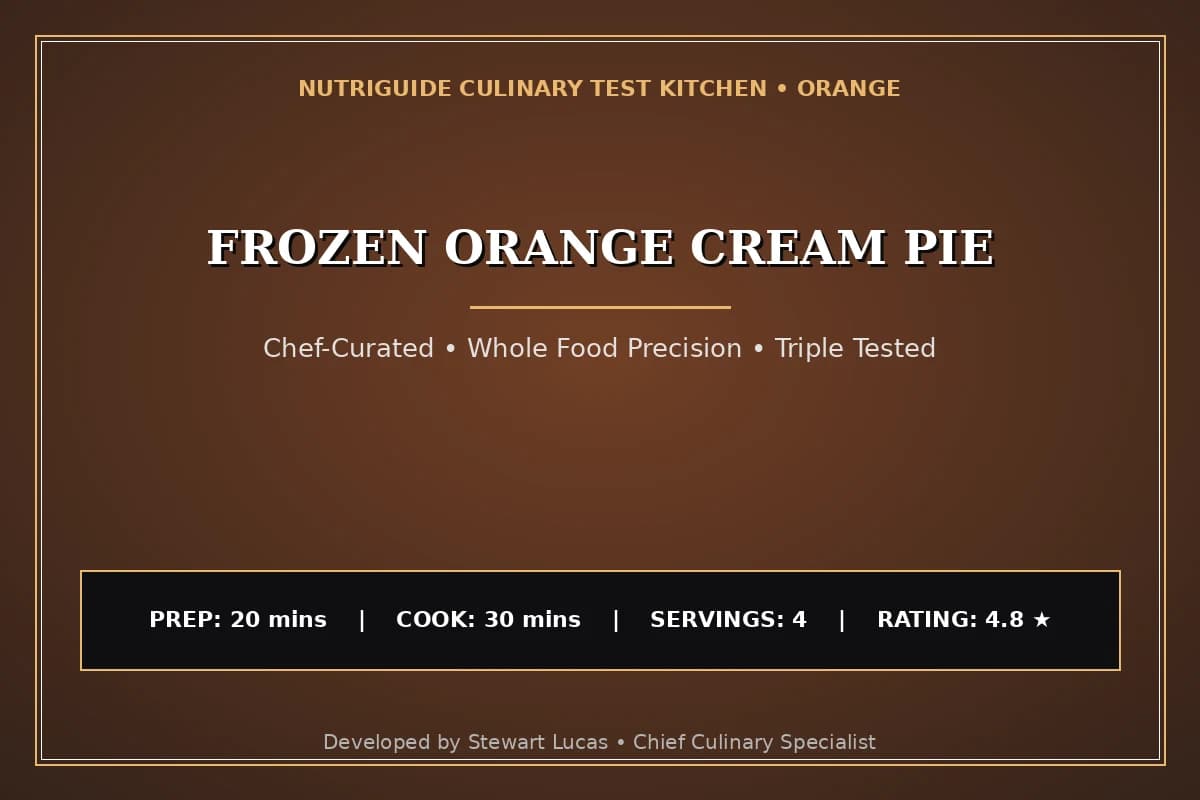 Frozen Orange Cream Pie