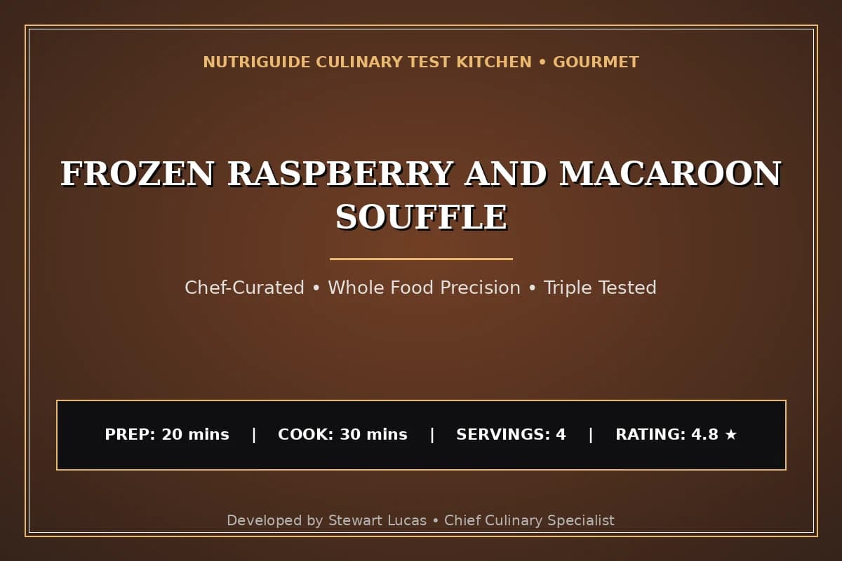 Frozen Raspberry And Macaroon Souffle