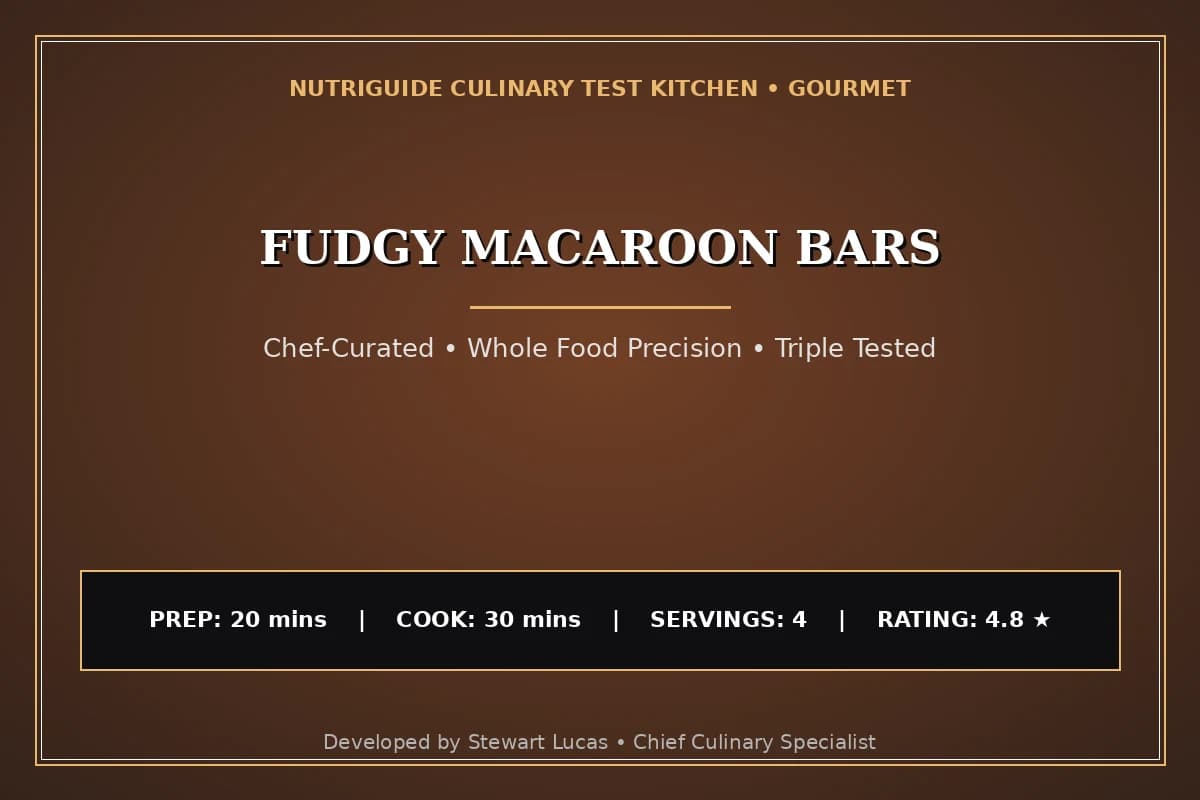 Fudgy Macaroon Bars
