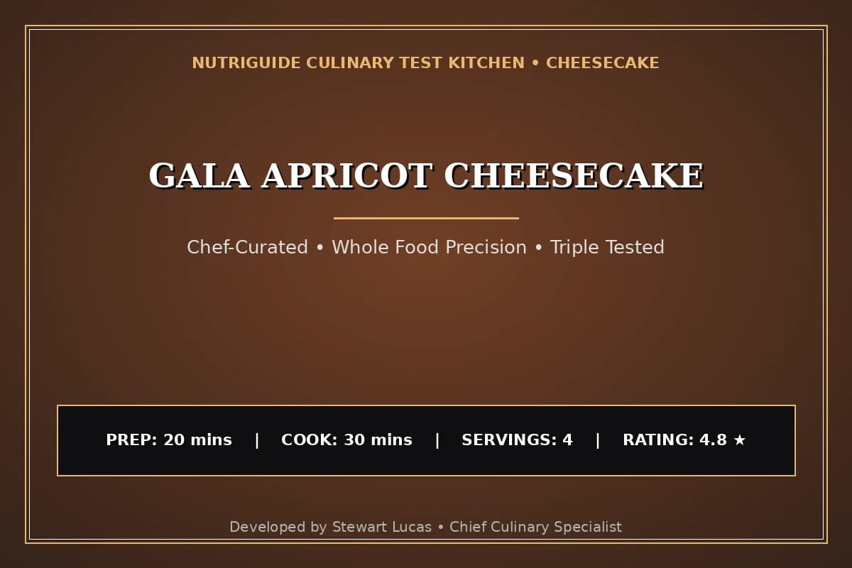 Gala Apricot Cheesecake