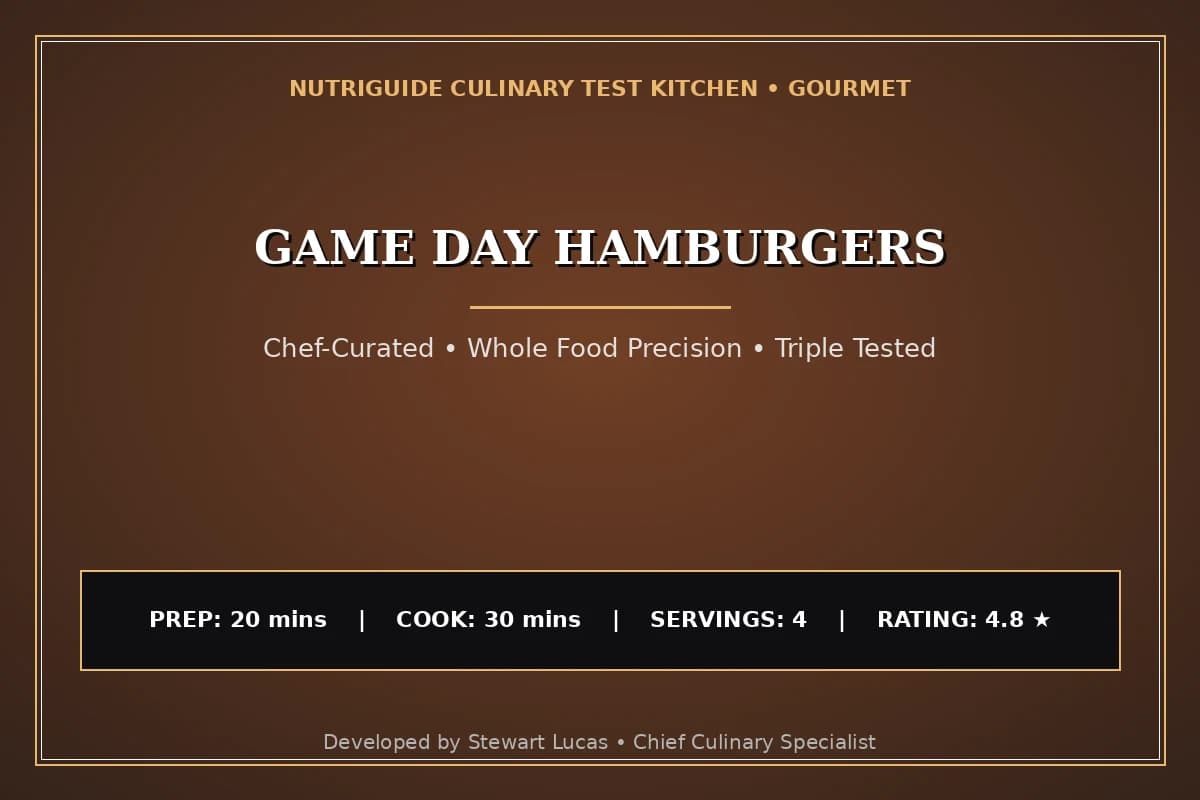 Game Day Hamburgers