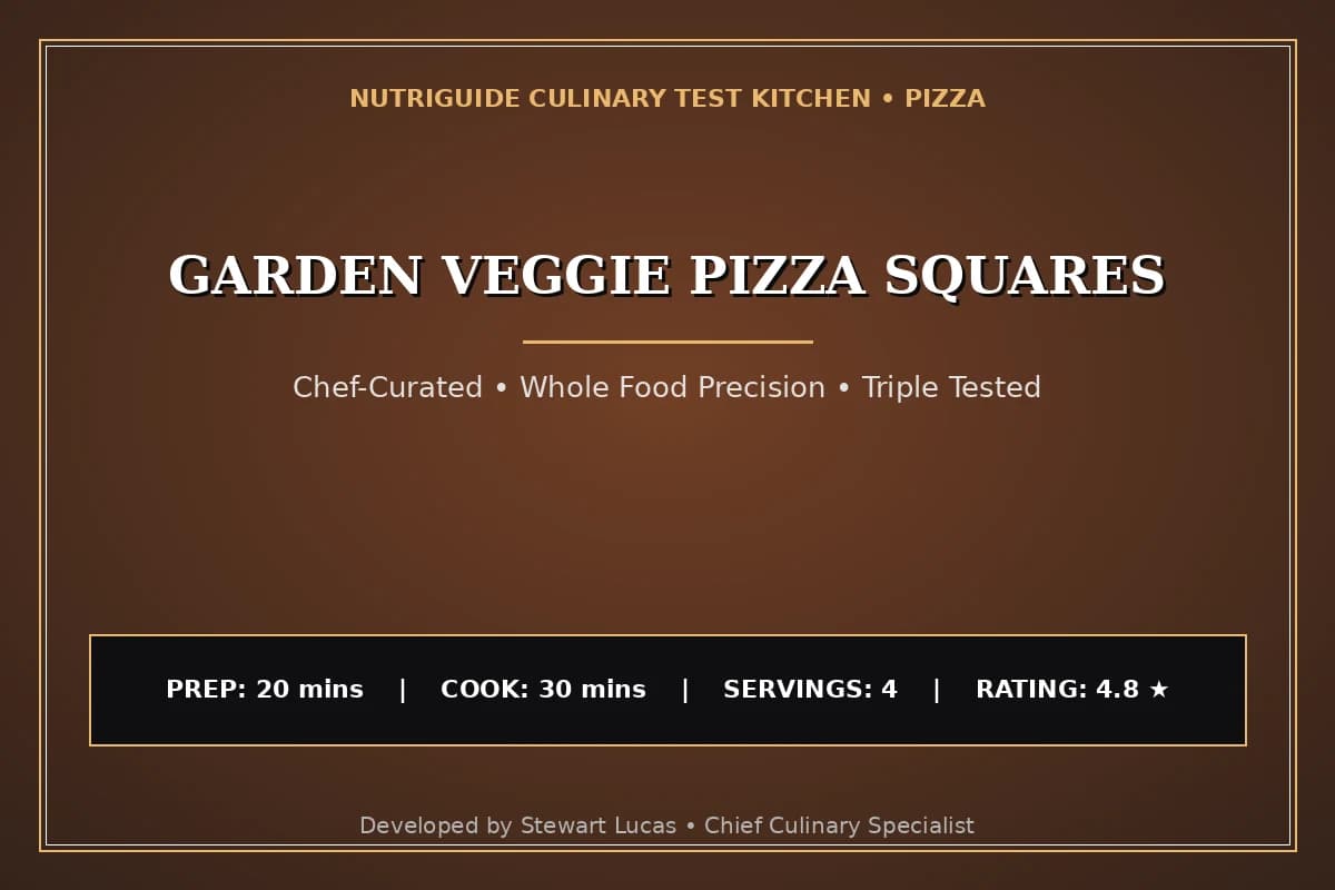 Garden Veggie Pizza Squares