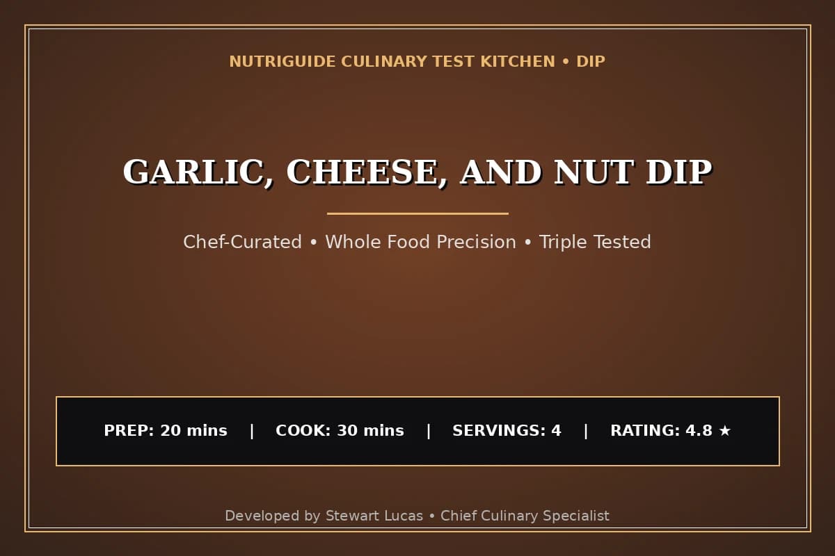 Garlic, Cheese, And Nut Dip
