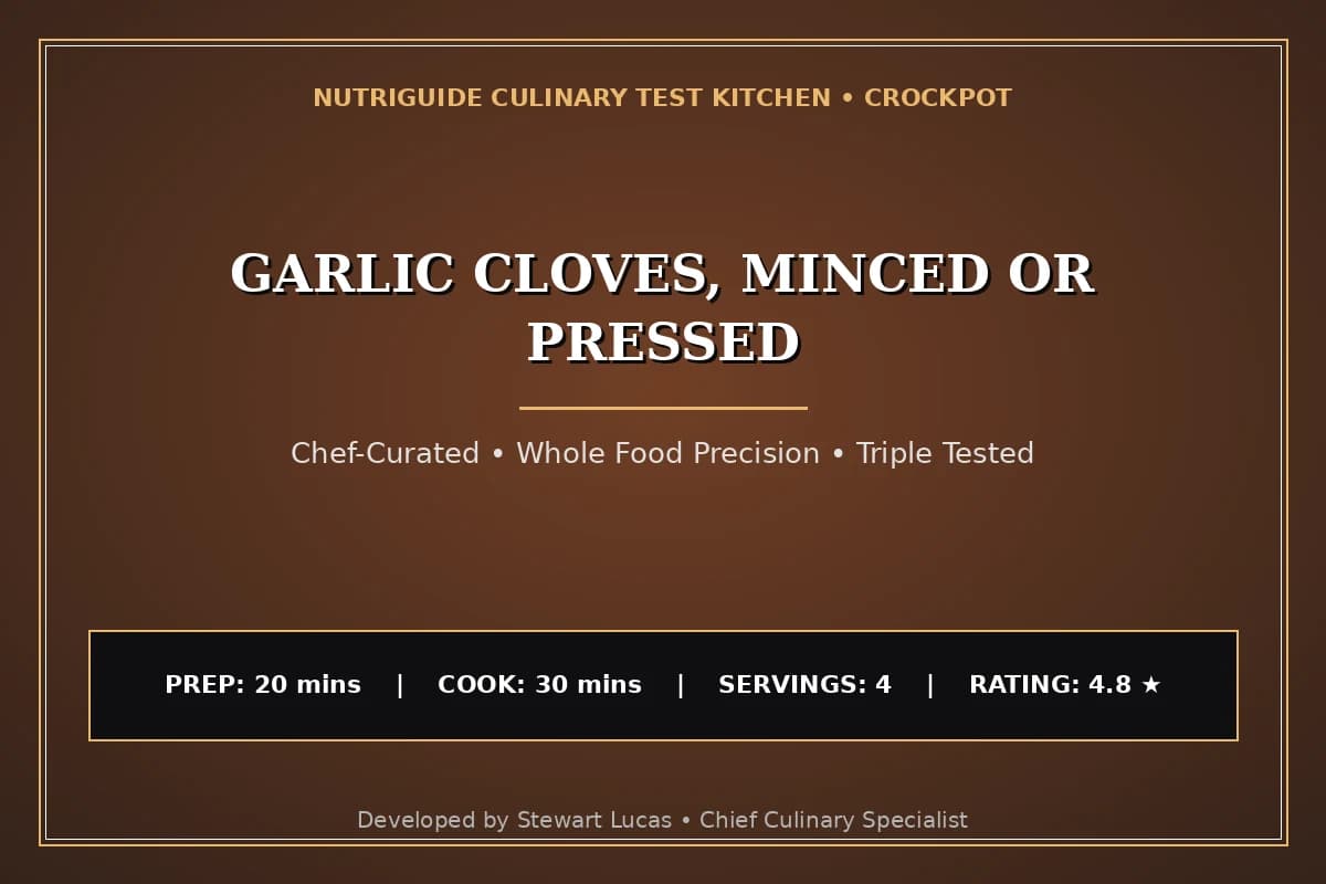 Garlic Cloves, Minced Or Pressed