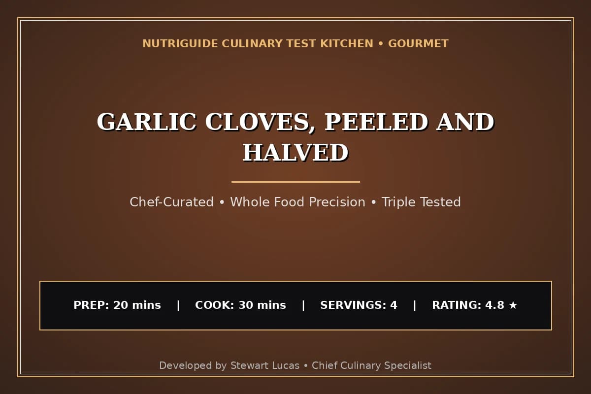 Garlic Cloves, Peeled And Halved