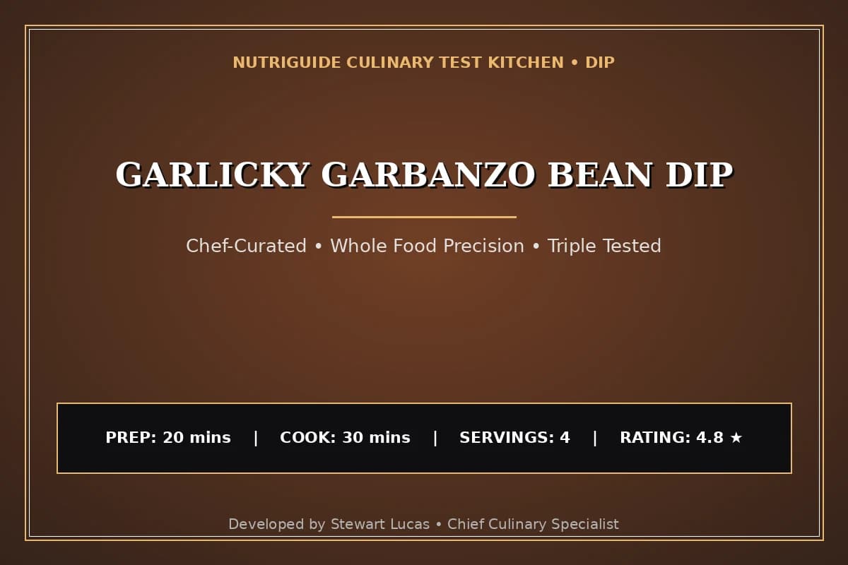 Garlicky Garbanzo Bean Dip