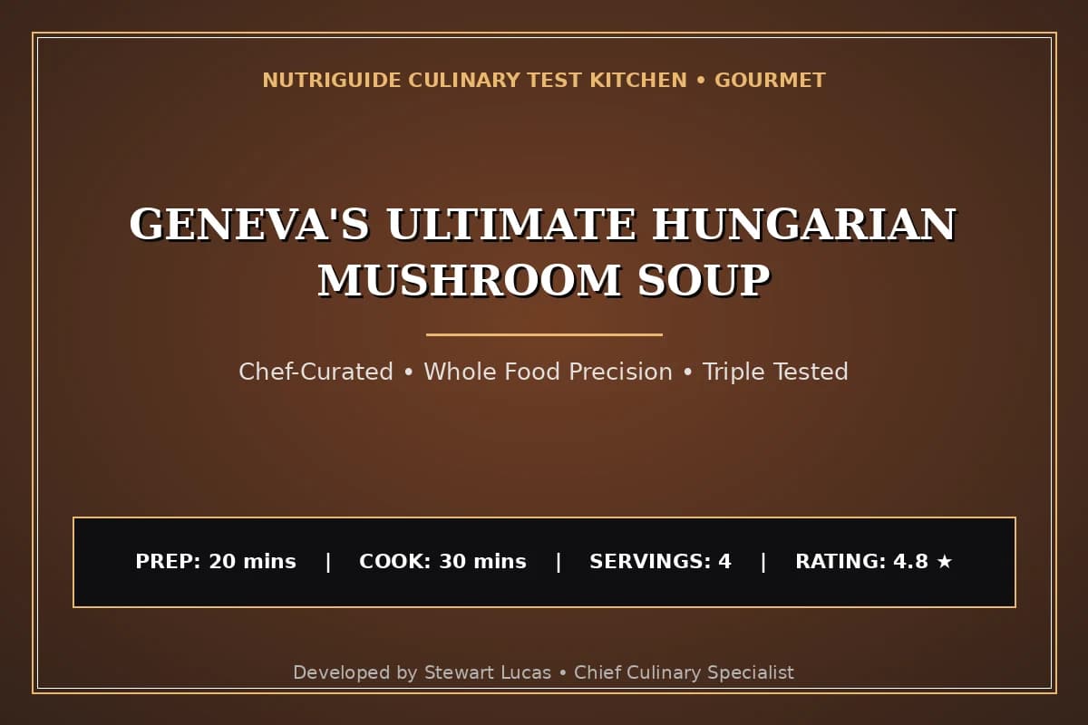 Geneva'S Ultimate Hungarian Mushroom Soup