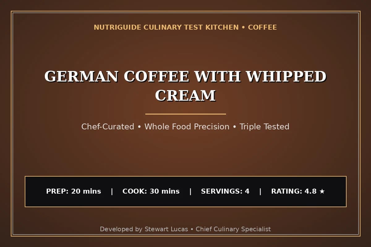 German Coffee With Whipped Cream