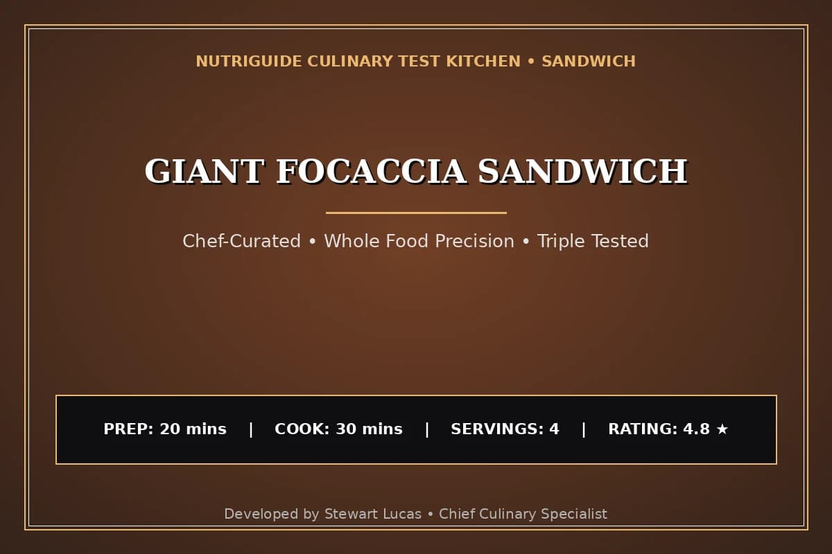 Giant Focaccia Sandwich