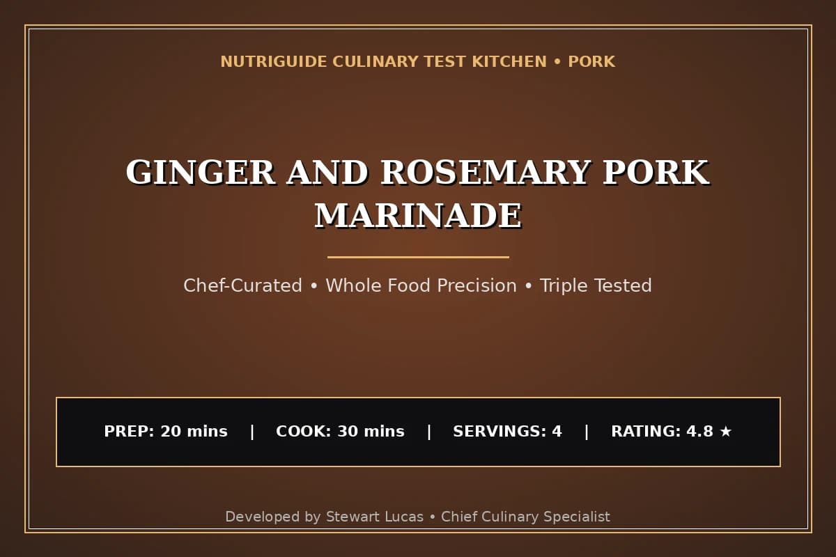 Ginger And Rosemary Pork Marinade