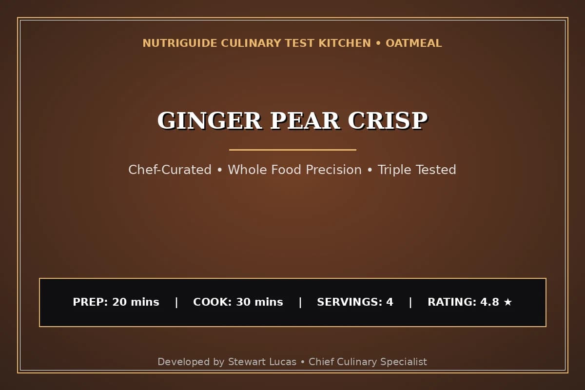 Ginger Pear Crisp