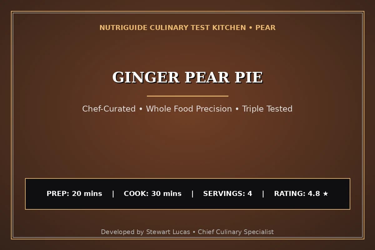 Ginger Pear Pie