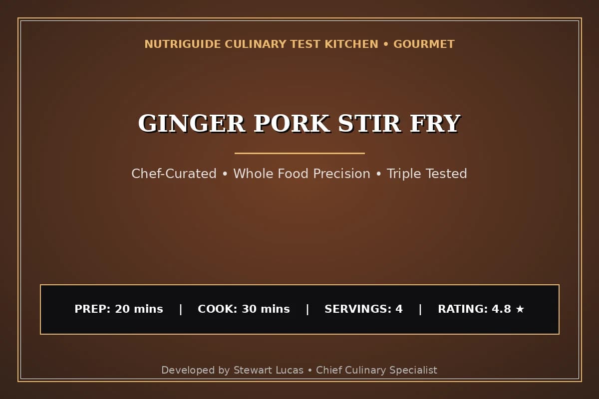 Ginger Pork Stir Fry