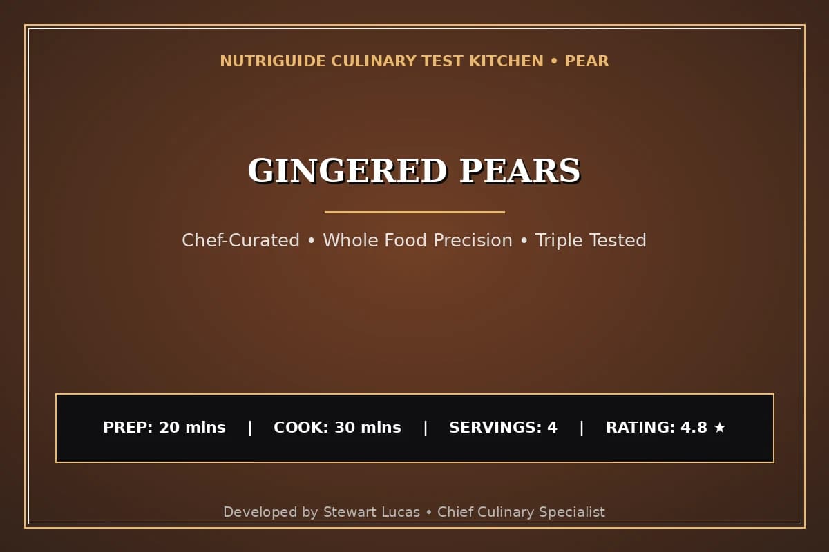 Gingered Pears