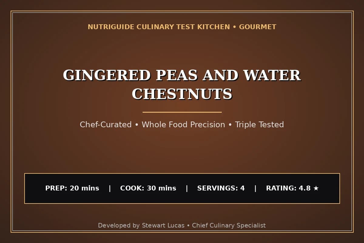 Gingered Peas And Water Chestnuts