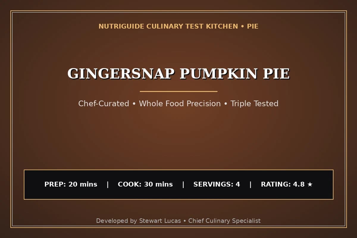 Gingersnap Pumpkin Pie