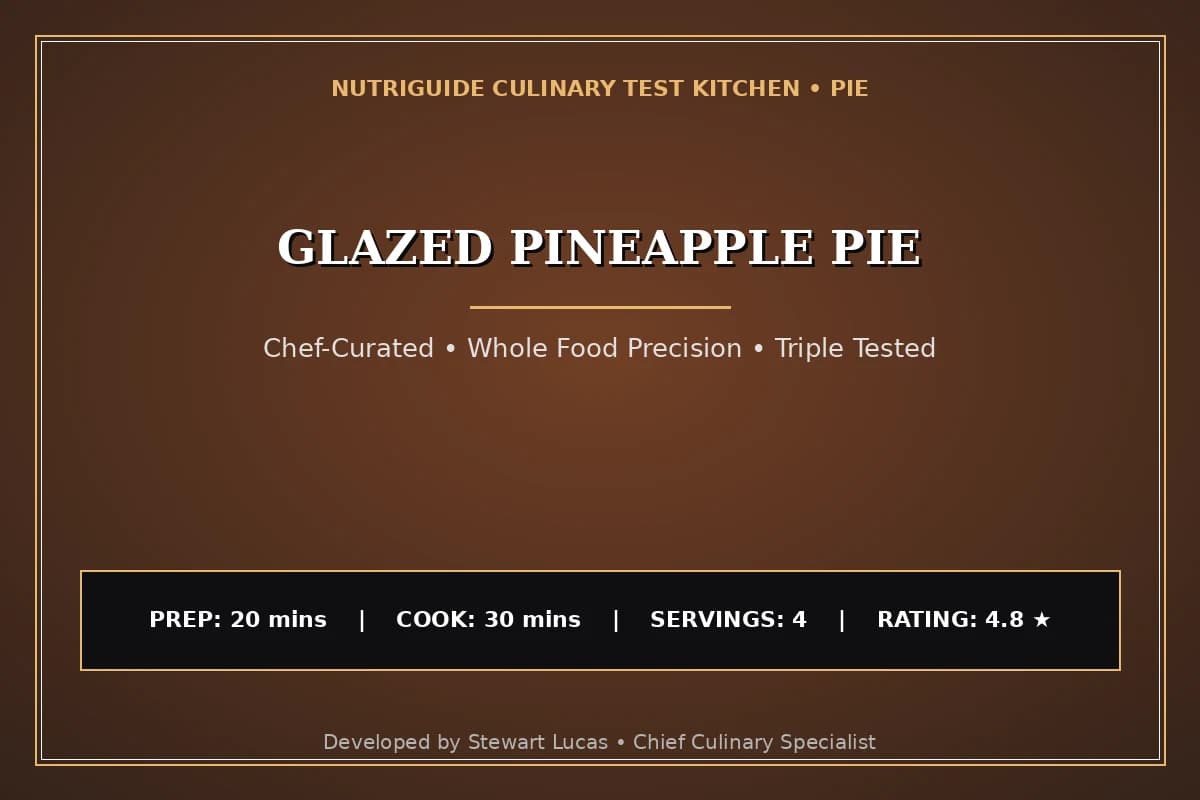 Glazed Pineapple Pie
