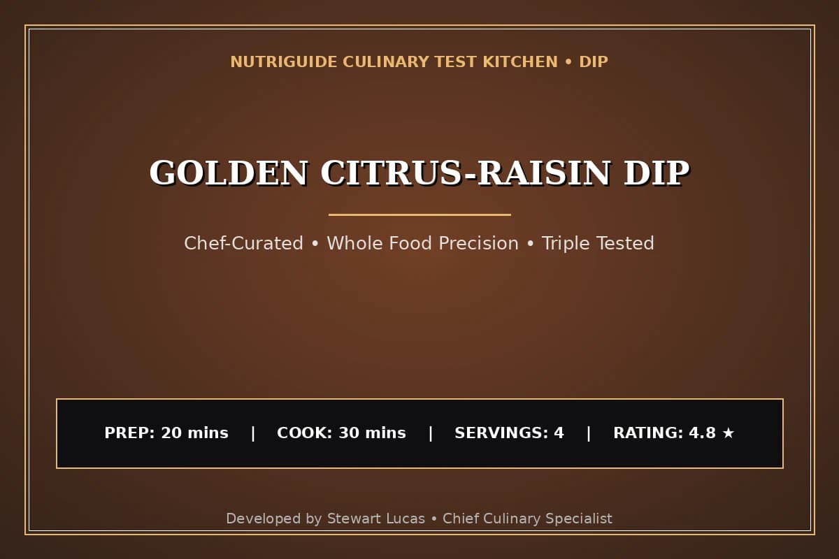 Golden Citrus-Raisin Dip