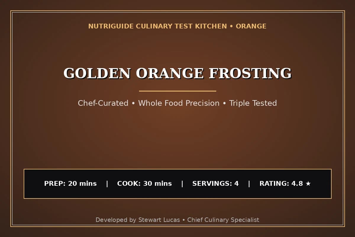 Golden Orange Frosting