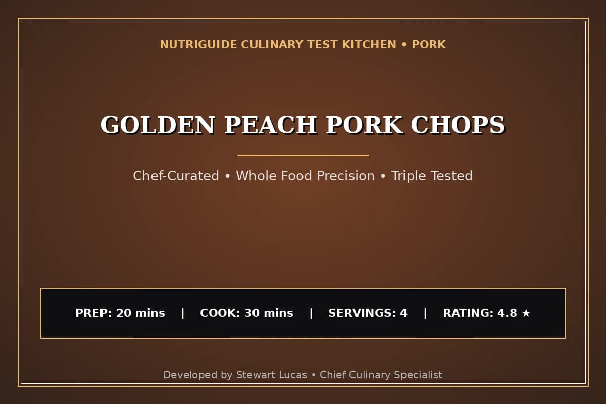 Golden Peach Pork Chops