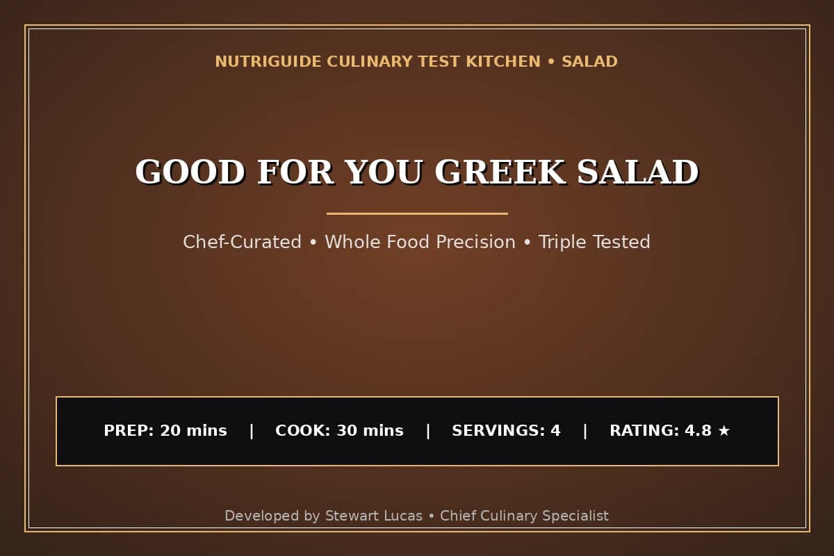 Good For You Greek Salad