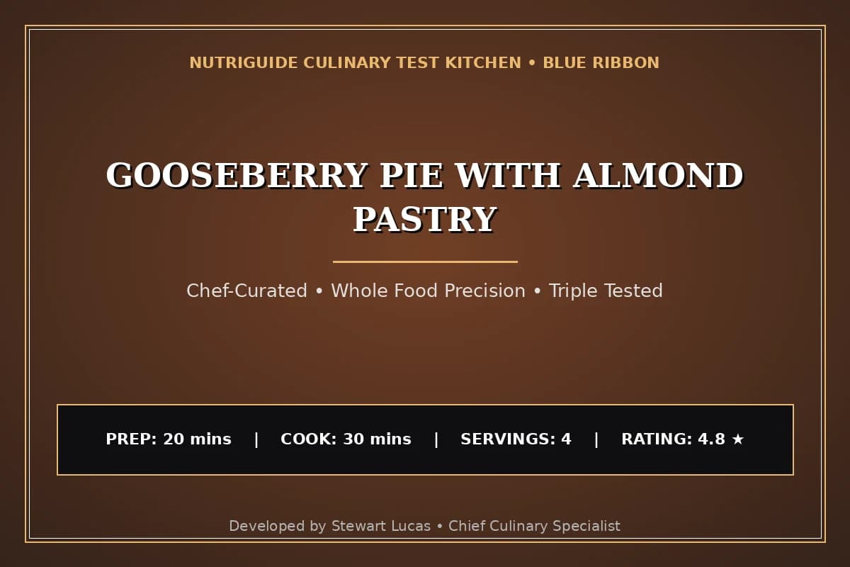 Gooseberry Pie With Almond Pastry