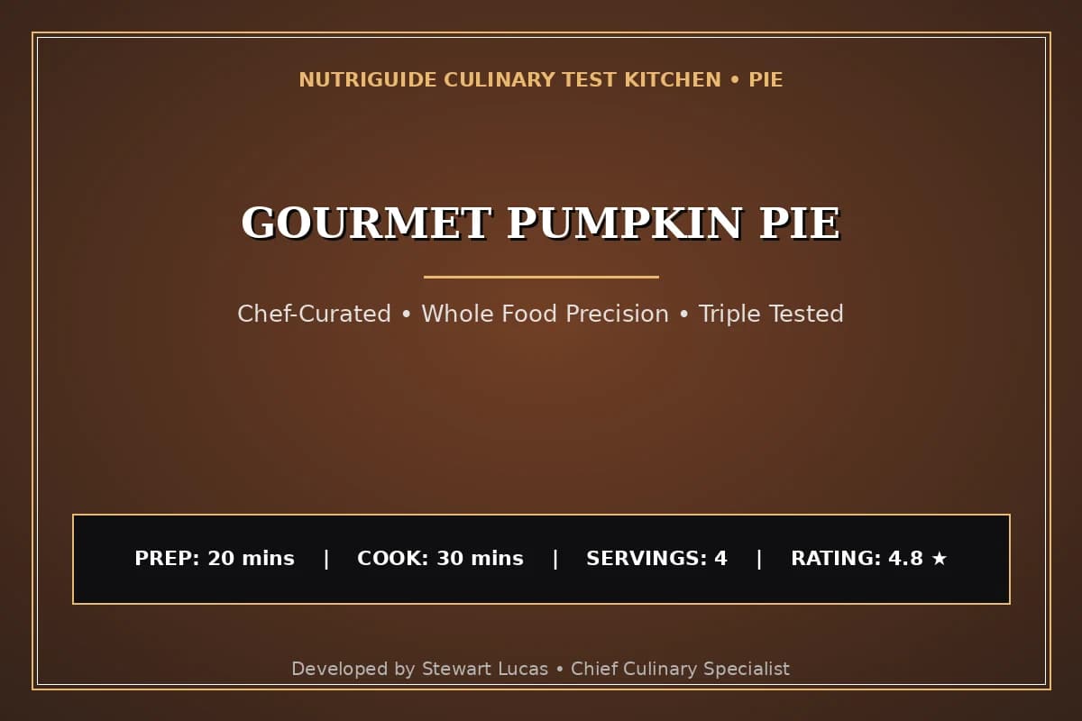 Gourmet Pumpkin Pie
