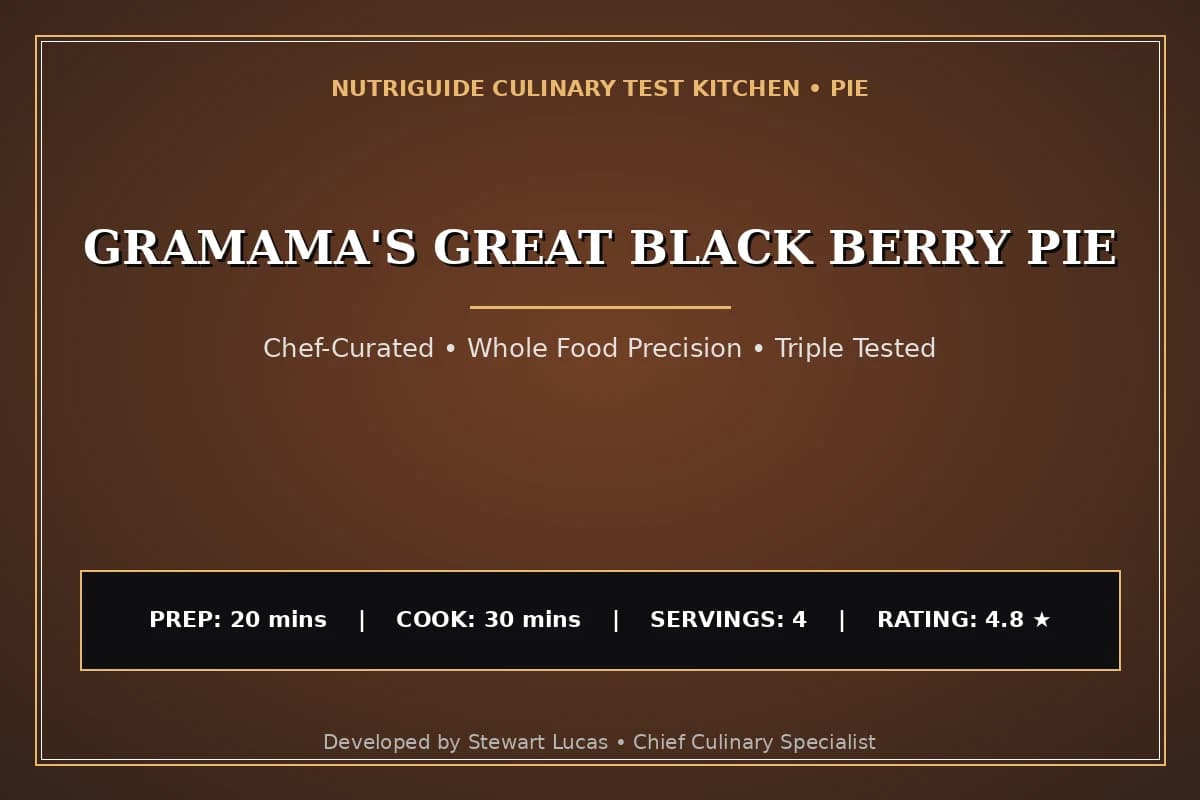 Gramama'S Great Black Berry Pie